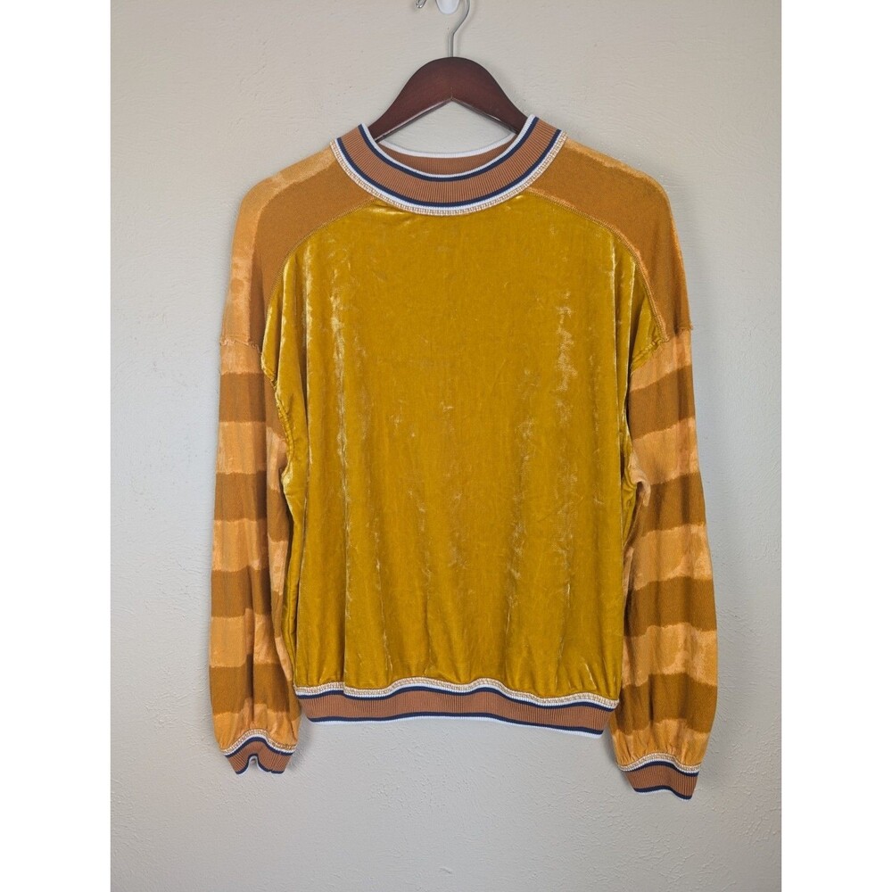 Free People We The Free Striped Velour Top